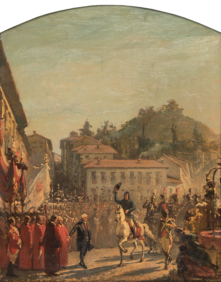 Napoleone ricevuto a San Miniato al Tedesco in visita allo zio canonico il 29 giugno 1796, 1876