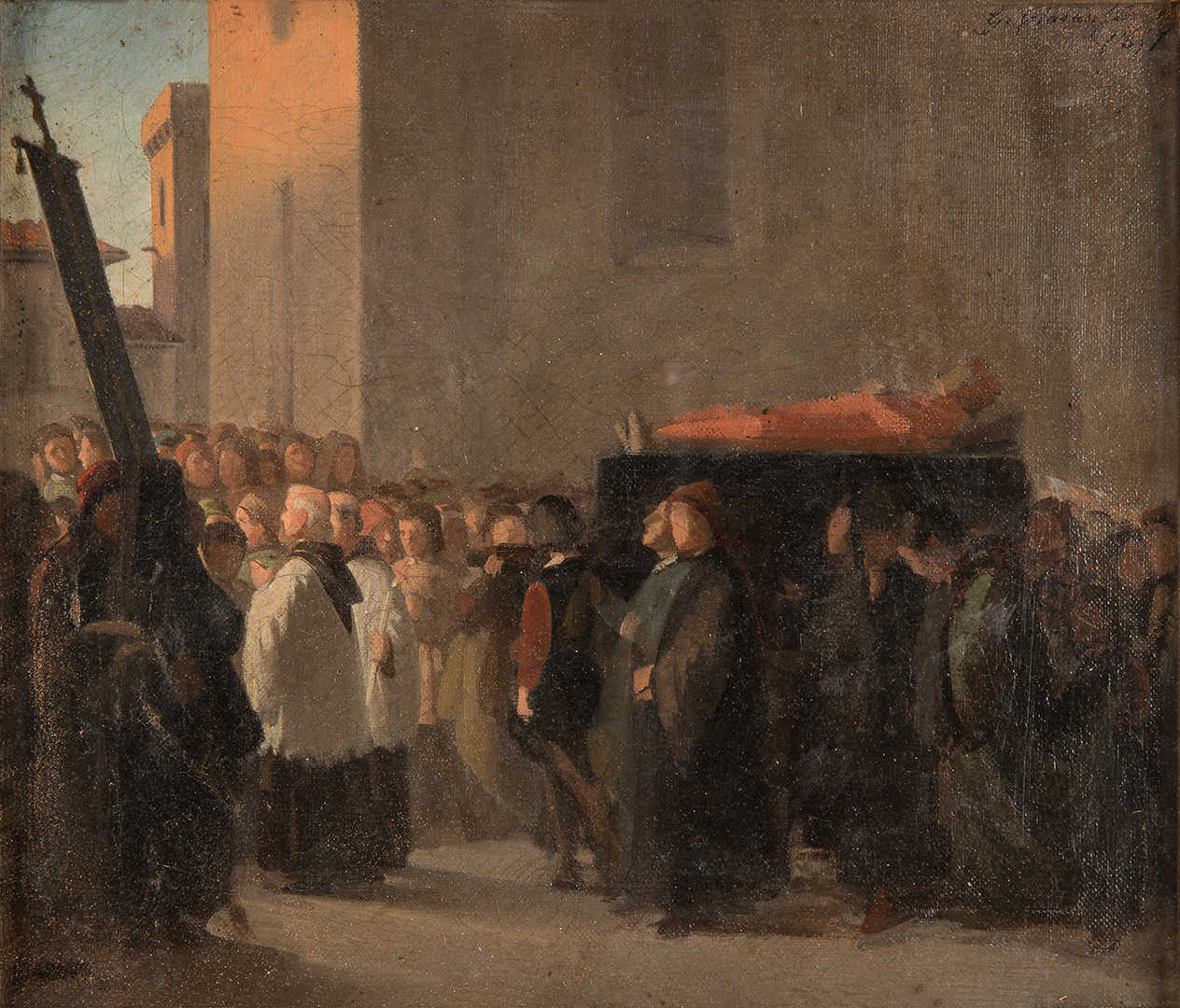 Funerali di Dante Alighieri, 1857 (bozzetto)