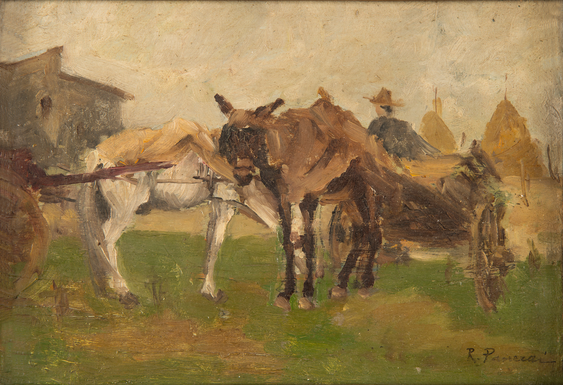 Ruggero Panerai (Firenze, 1862 - Parigi, 1923), Scena rurale