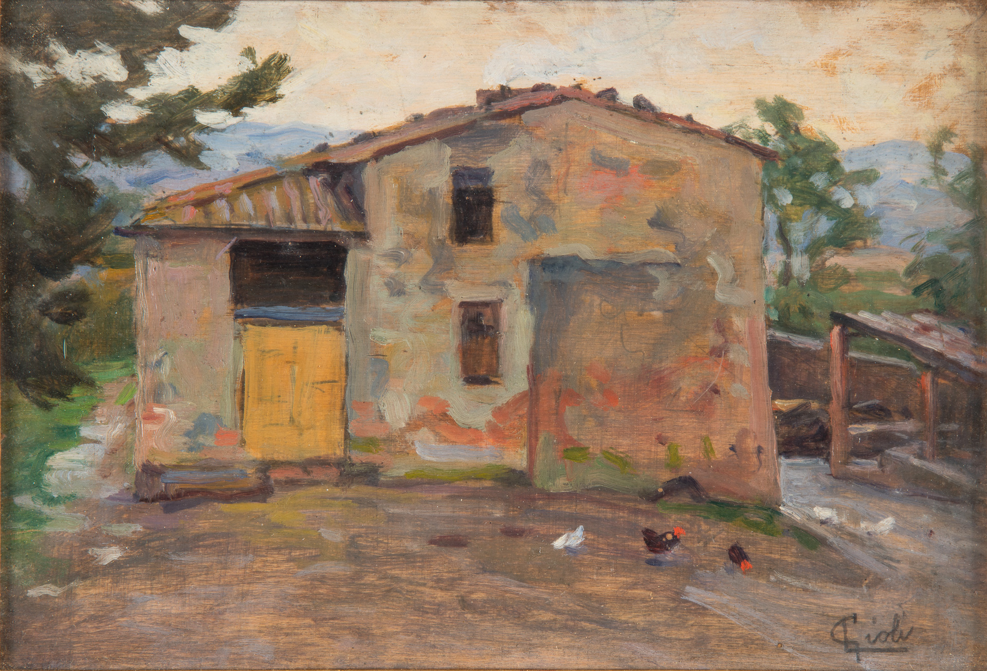 Luigi Gioli (S. Frediano a Settimo, 1855 - Firenze, 1947), Casa colonica a Volterra