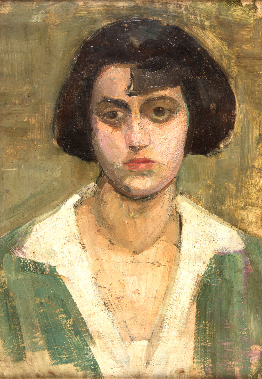 Arturo Checchi (Fucecchio, 1886 - Perugia, 1971), Ritratto di giovane donna