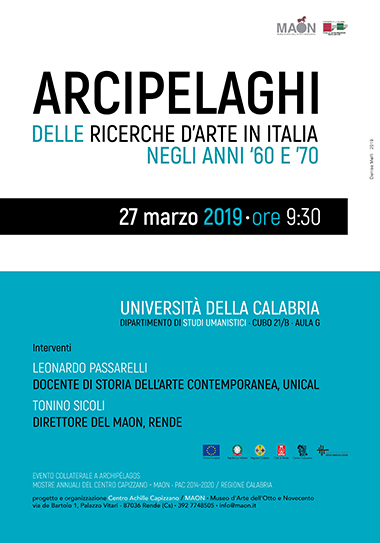 ARCIPELAGHI DELLE RICERCHE D’ARTE IN ITALIA NEGLI ANNI 60 E 70